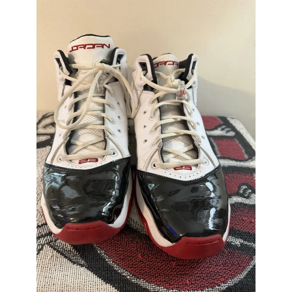 Nike Air Jordan B'Loyal Mens Size 14 White Black Red Basketball Shoes Sneakers